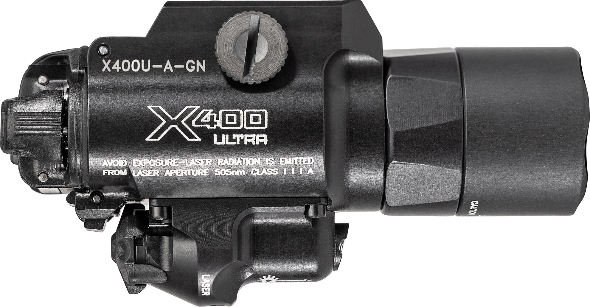 SureFire X400 laser light right side profile