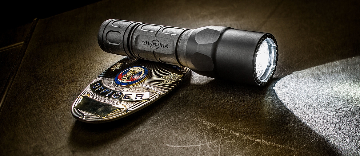 SureFire G2X Tactical LE with badge
